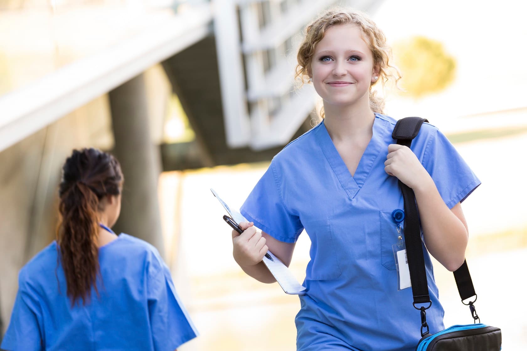 Students smiling